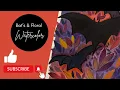 Painting a Floral Fall Bat Embrace Mistakes Get Creative with Watercolors