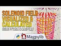Python Magnetic Field Simulation Creating a 3D Solenoid with Magpylib