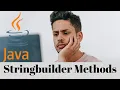Stringbuilder Methods in java what is the Stringbuilder methods insert Replace Delete