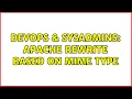 DevOps SysAdmins Apache Rewrite Based on Mime Type 2 Solutions