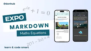 React Native Markdown Math Equations Tutorial - Render Like a Pro