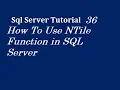 NTile Function in SQL Server
