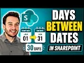 How to Calculate Days Between Dates in SharePoint