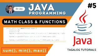 Java Tutorials Tagalog Math Class and Functions Sir Jay