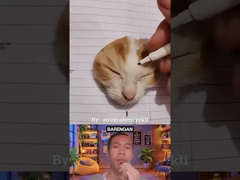 gambar kucing 3D #animasulucu #gambarkucinglucu #art #fyp #reels