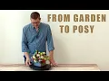 End of Summer Garden Posy Design Using Renewal Foam from Oasis