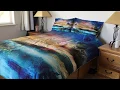 Nautical Bedding Under the Sea Duvet Bedding Set - Blue and Beige
