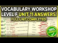 Vocabulary Workshop Level F Unit 11 Answers 2026 Complete Study Guide and Answer Key