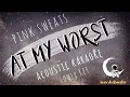 Download Lagu AT MY WORST Pink Sweats (Acoustic Karaoke/Lower Key)