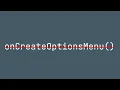 Android - onCreateOptionsMenu is deprecated