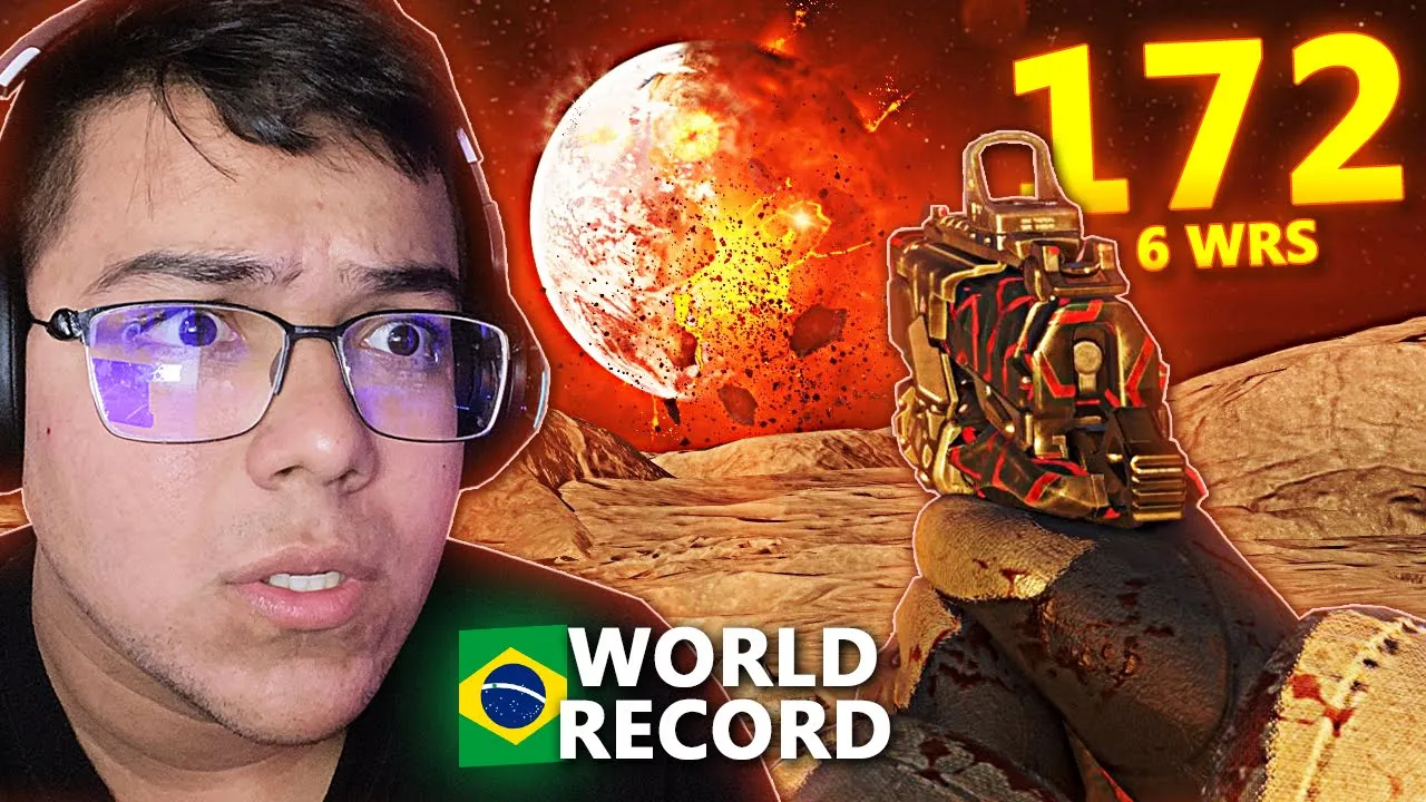 Foram 6 RECORDES MUNDIAIS de um BRASILEIRO no ZOMBIES do BLACK OPS 3