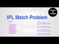 ipl match problem ipl match using dictionary