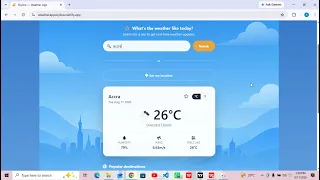 Skyline Weather App JavaScript API Project