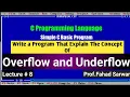 Concept of Overflow and Underflow In C language Program