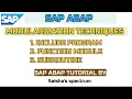 SAP ABAP - Modularization techniques in SAP ABAP include subroutine function module