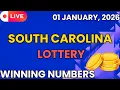 South Carolina Midday Lottery Results For - 01 Jan 2026