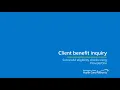 ProviderOne Client Eligibility Basics