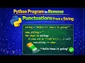 Python Program to Remove Punctuations From a String Hindi Python Programming Examples ckd