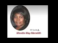 Minette May Meredith Funeral service Pt2