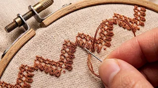 Satisfying Hand Embroidery for Clothes | Easy Neck & Border Design