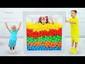 Diana and Roma Cube Challenge and other Funny Kids Stories with baby Oliver
