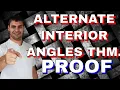 Prove the Alternate Interior Angles Theorem