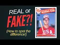 Real vs Fake Mark McGwire Rookie Card How to Spot the Difference