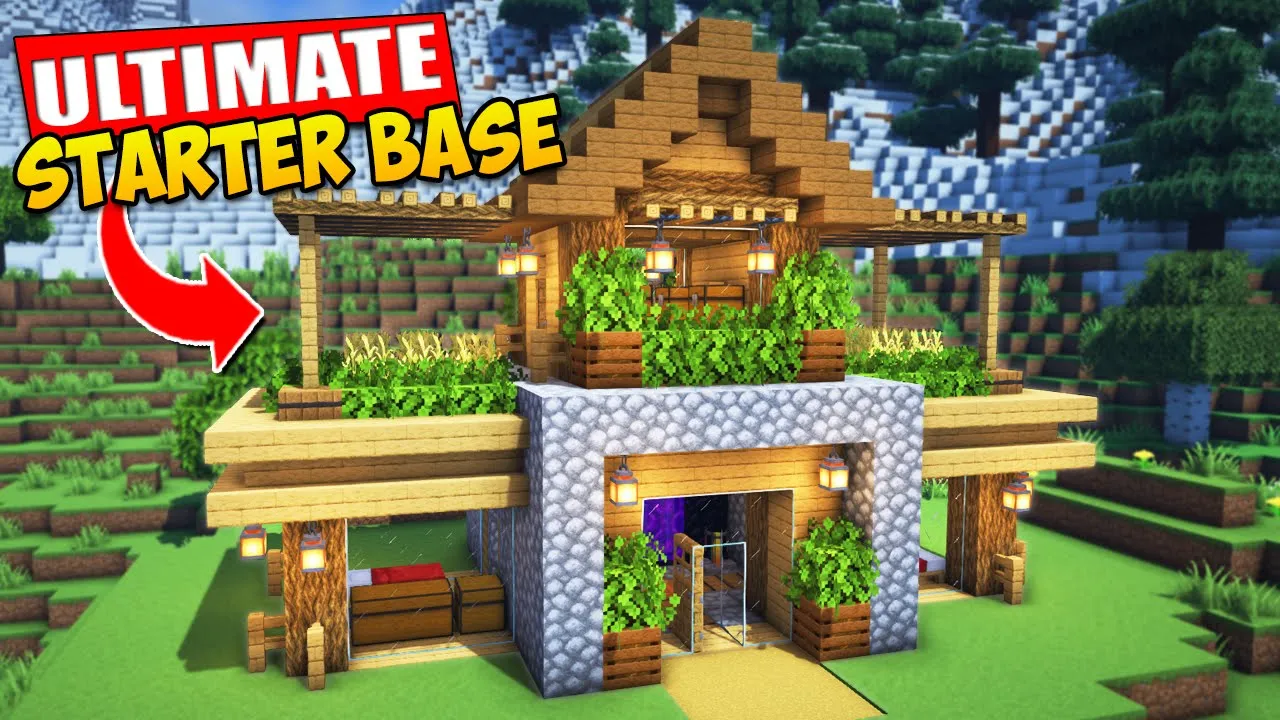 Minecraft Ultimate Starter Survival House Tutorial ????