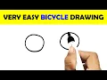 HOW TO DRAW BICYCLE EASY STEP BY STEP BICYCLE DRAWING