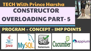 2 5 what is constructor overloading in java-part 5 - types of constructors with example program