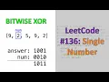 LeetCode 136 Single Number Bitwise XOR