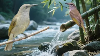 terapi cucak kombo males bunyi suara hutan gemercik air