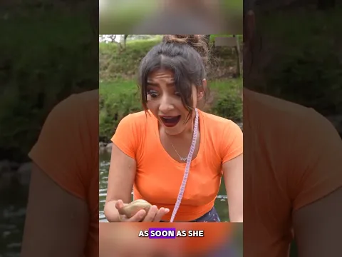 A poor girl found a magical gold stone,and everyone started chasing her!😱 #shorts