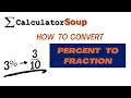 How to Convert Percent to Fraction