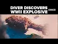 Scuba diver discovers WWII explosive off US coast bomb squad detonates on beach