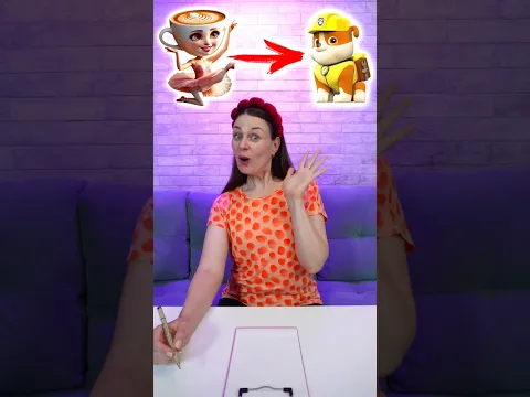 How to draw Ballerina Cappuccino Rubble PAW Patrol #shorts