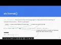 CS3A Week 3 Python string formatting