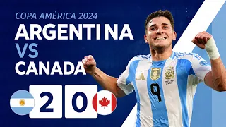 Partido completo de la semifinal de la CONMEBOL Copa América 2024: Argentina 2 vs. 0 Canadá