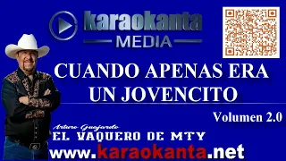 El Vaquero de Mty   Cuando apenas era un jovencito   Karaoke