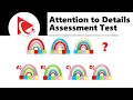 Attention to Details Assessment Test