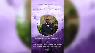 Leopold O Thomas - Funeral Service