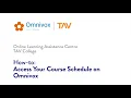 How To Access Your Course Schedule on Omnivox