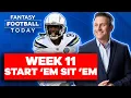 BENCH MIKE WILLIAMS WEEK 11 START EM SIT EM CBS FANTASY FOOTBALL TODAY 2021 Fantasy Football