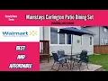 Mainstays Carlington Patio Dining Set Walmart Unboxing and Review