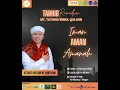 Lagu Tarhib Ramadhan I Iman Aman Amanah | Ust. Hisyam Mukhlas A I MT Tathmainnul Quluub
