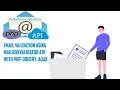 Email validation using MailboxValidator API with PHP JQUERY and AJAX