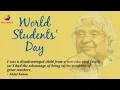 Download Lagu WORLD STUDENT'S DAY ★ VIDYARTHI DIVAS ★ HAPPY STUDENT'S DAY ★ OCTOBER 15 ★ DR.ABDUL KALAM'S BIRTHDAY