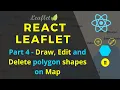 React Leaflet - Draw edit and delete polygon layer in map Get polygon coordinates in leaflet