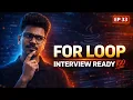 FOR Loop in Java Finally Explained Why FOR Loop Exists Interview Question