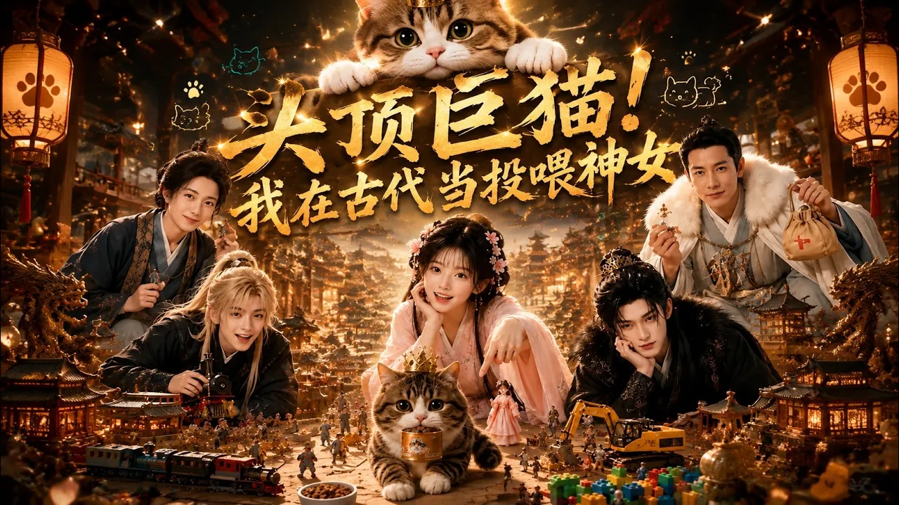 头顶巨猫!我在古代当投喂神女